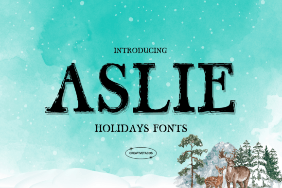 Aslie Holidays Font for Timeless Branding and Holiday Designs