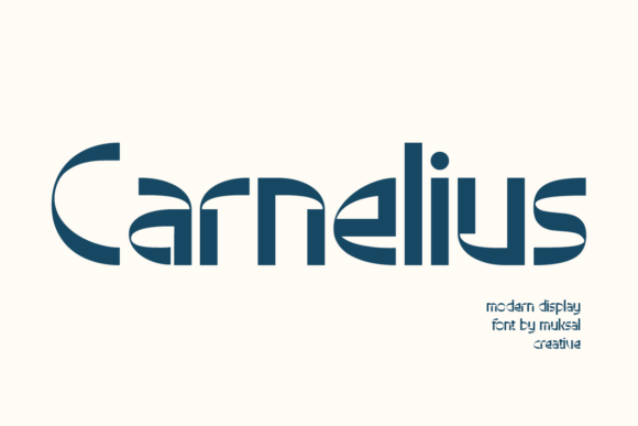 Carnelius: A Quirky Display Font for Editorial Creativity