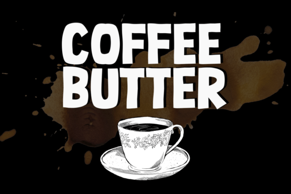 Coffee Butter: A Bold Display Font for Retro Branding