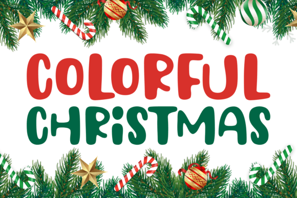 Colorful Christmas Font Review