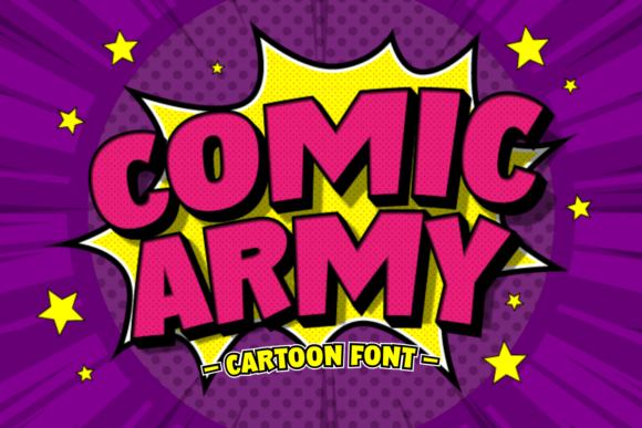 Comic Army: A Joyful Display Font for Business Branding