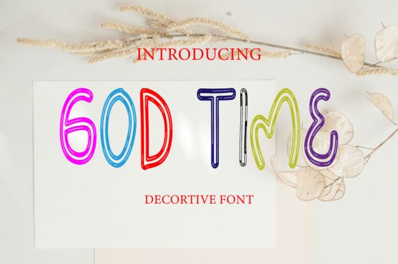 God Time: A Premium Display Typeface for Editorial Design