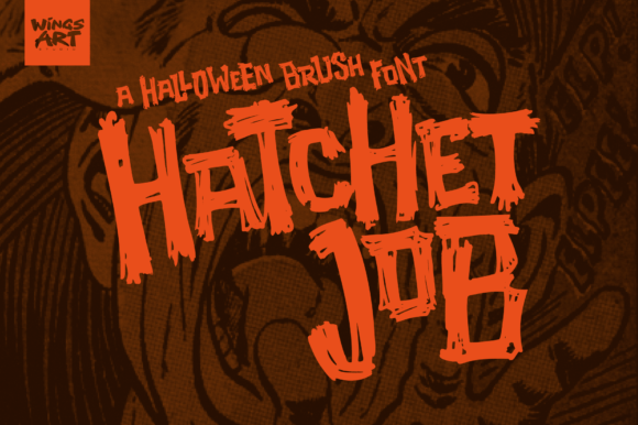 Hatchet Job: A Textured Brush Typeface for Bold Branding