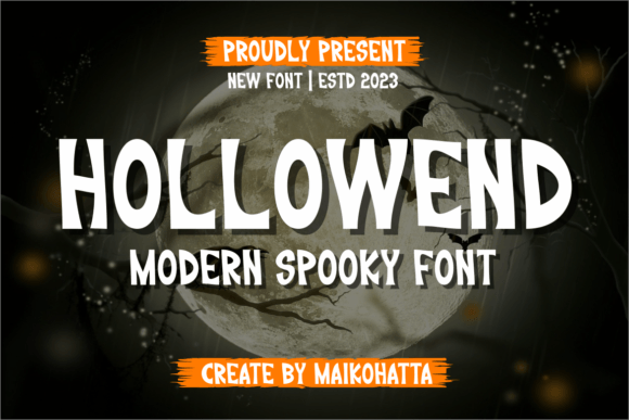 Hollowend: The Spooky Display Font for Halloween Branding