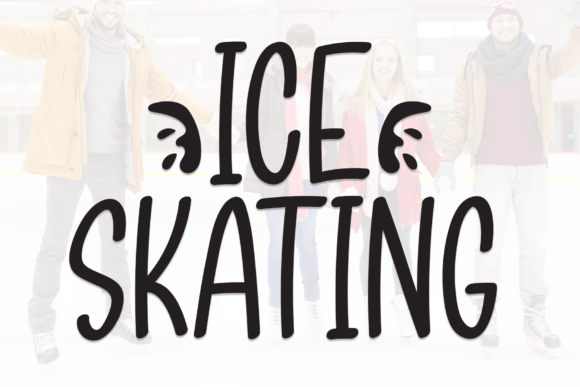 Ice Skating Font for Web Design and Branding Projects