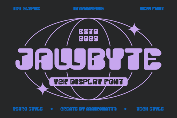 Jawbyte: The Ultimate Y2K Display Font for High-Impact Campaigns