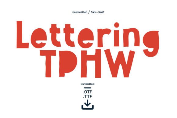 Lettering Tphw: A Premium Display Font for Bold Business Branding