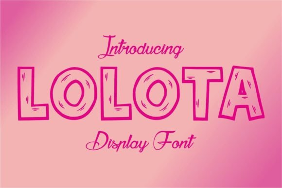 Lolota: A Bold Display Font for Creative Projects