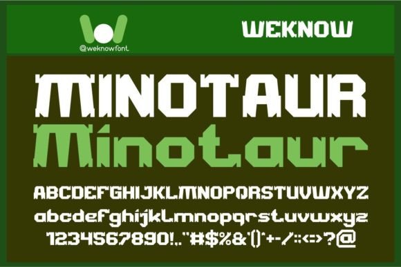 Minotaur: The Bold Display Font for Futuristic Brand Identity