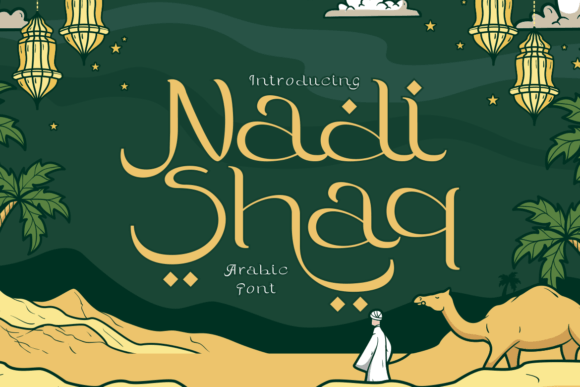 Nadishaq: A Captivating Arabic Display Typeface for Campaigns
