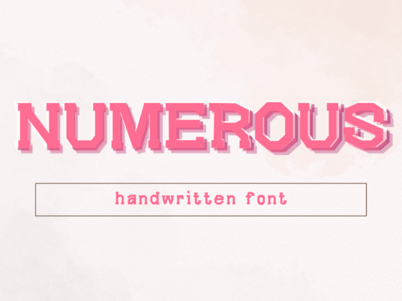 Numerous: A Quirky Display Font for Bold Branding