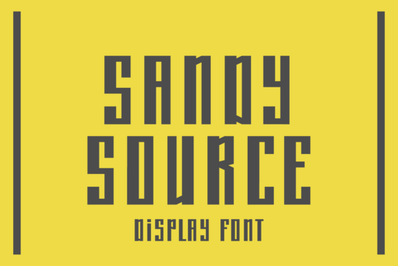 Sandy Source: The Bold Display Font for Memorable Branding