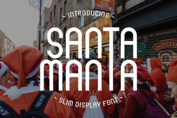 Santa Manta: The Perfect Christmas Display Font for Crafters