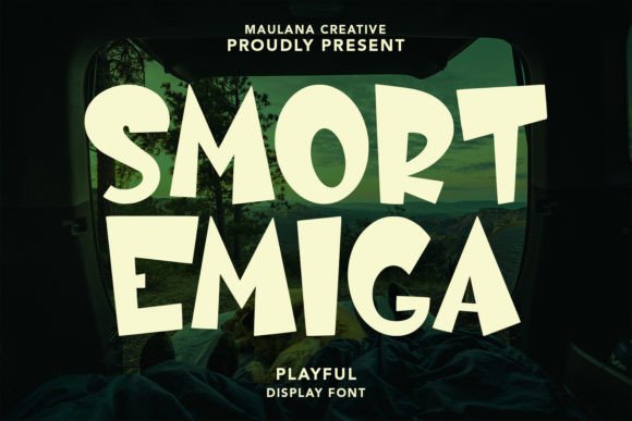 Smort Emiga: A Playful Display Font for Creative Projects