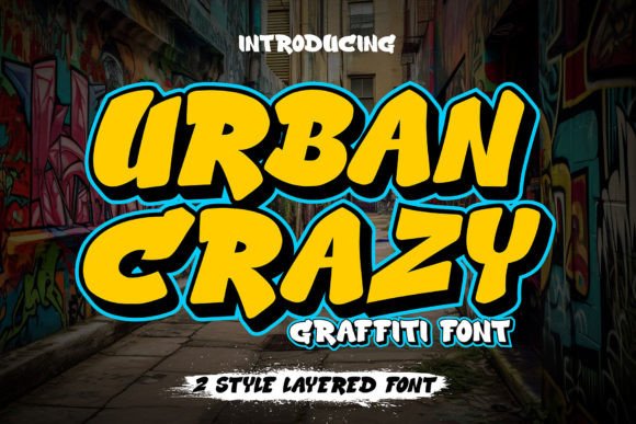 Urban Crazy: The 3D Graffiti Font for Bold Brand Identity