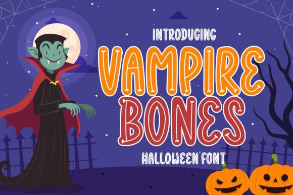 Vampire Bones: The Ultimate Halloween Display Font