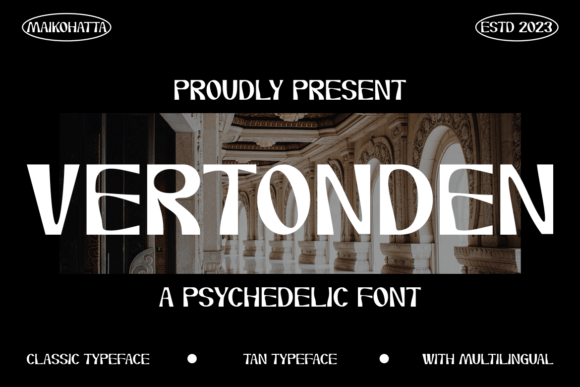 Vertonden: The Energetic Display Font for Creative Makers