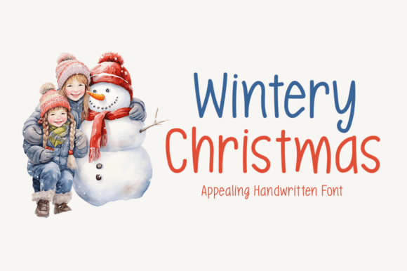 Wintery Christmas Font for Cozy Holiday Creations